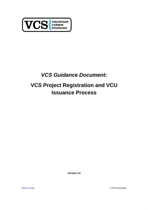 vcs registered projects